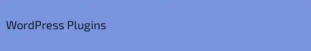 WordPress Plugins